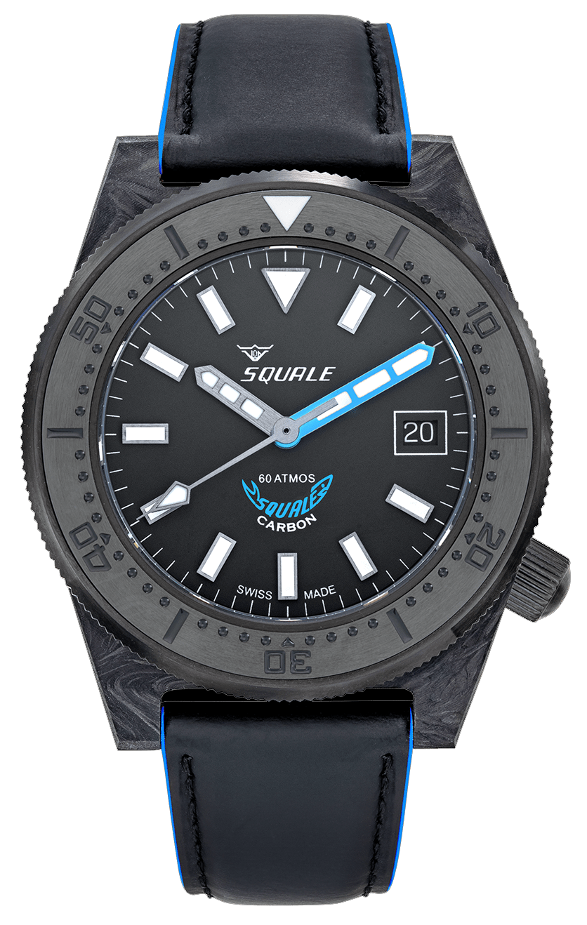 Squale 60 Atmos T-183 Forged Carbon Blue T-183FCBL