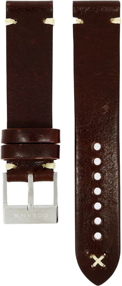 OceanX Sharkmaster 1000 Leather Strap