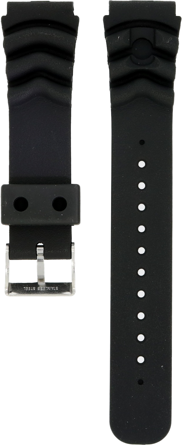 Orient Black Rubber Strap 22mm VDCLXSA SeriousWatches.eu