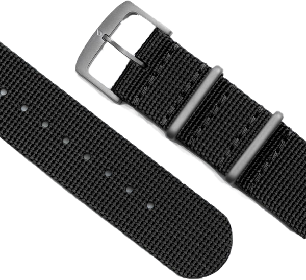 BOLDR Carbon Black Nylon Strap 20mm