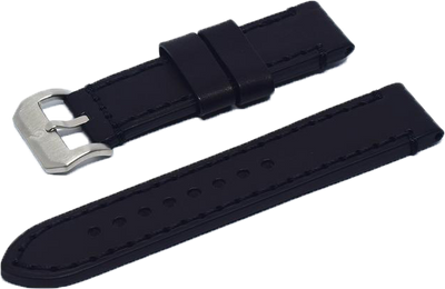BOLDR Odyssey Black Leather Strap 22mm