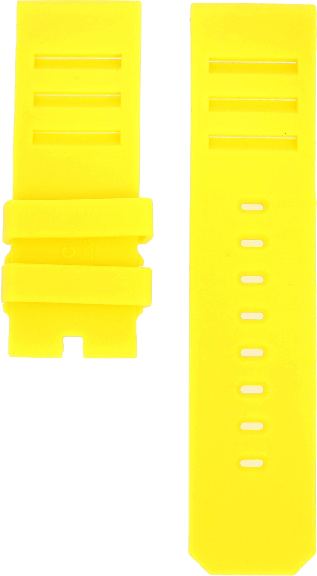 ANCON Yellow Rubber Strap 24mm Short SeriousWatches.eu