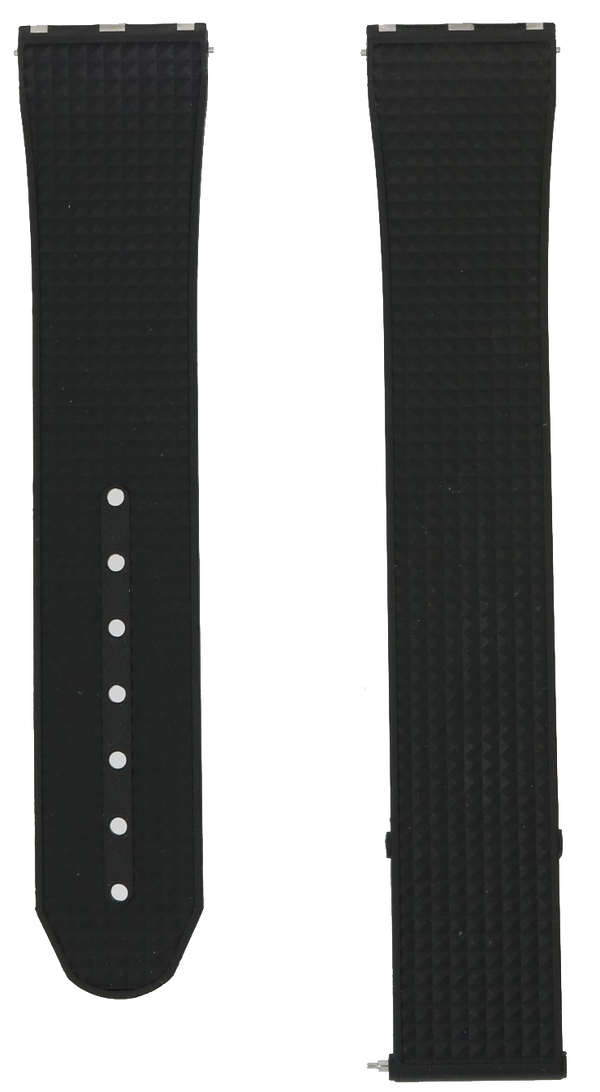 Formex Reef Deployant Black Rubber Strap 22mm