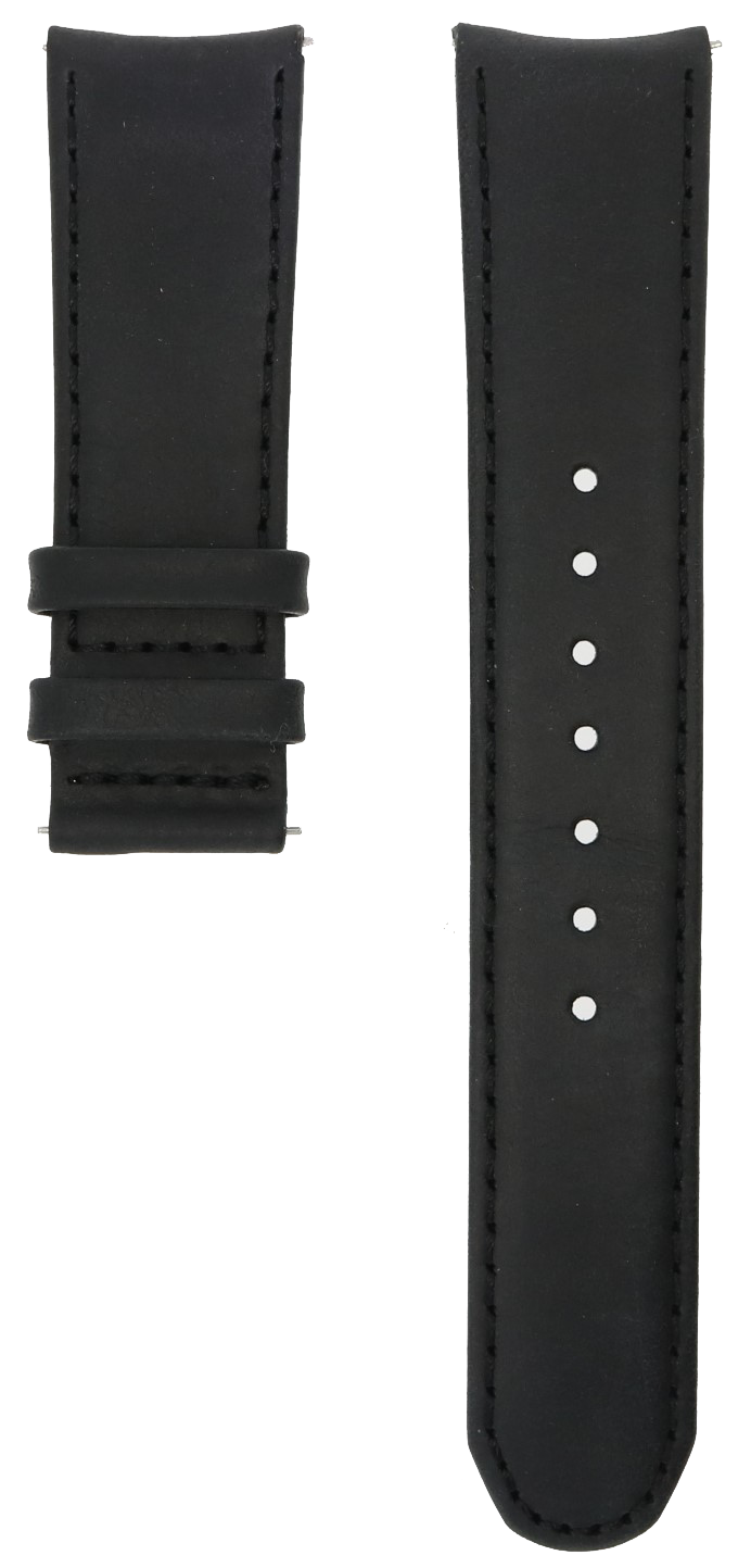 Formex Essence Butterfly Black Leather Strap 22mm