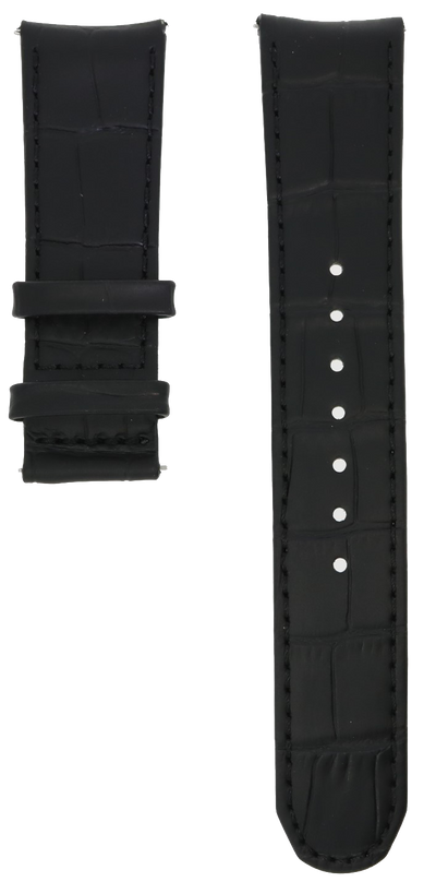 Formex Essence Butterfly Black Leather Strap Croco 22mm