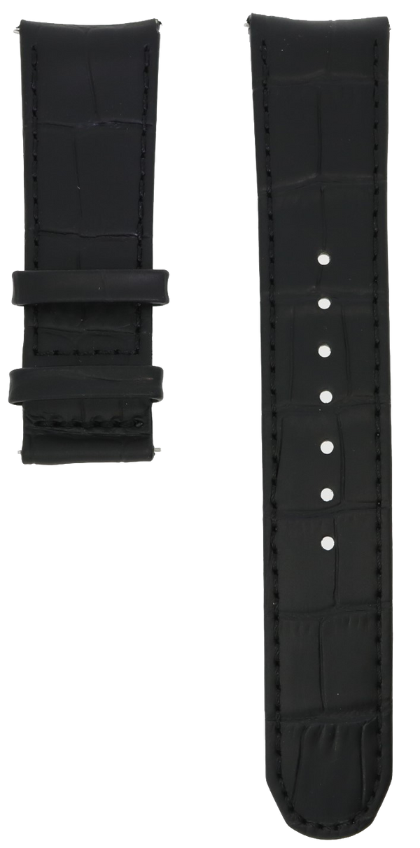 Formex Essence Butterfly Black Leather Strap Croco 22mm