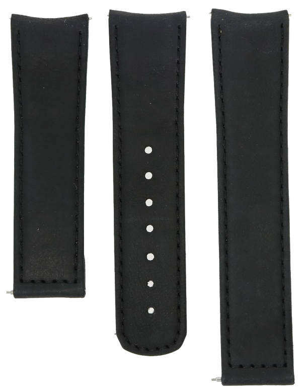 Formex Essence Deployant Black Leather Strap 22mm