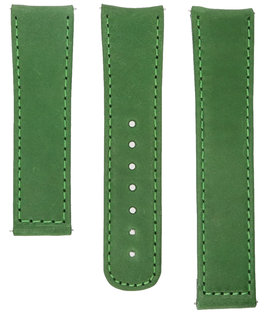 Formex Essence Deployant Green Leather Strap 22mm
