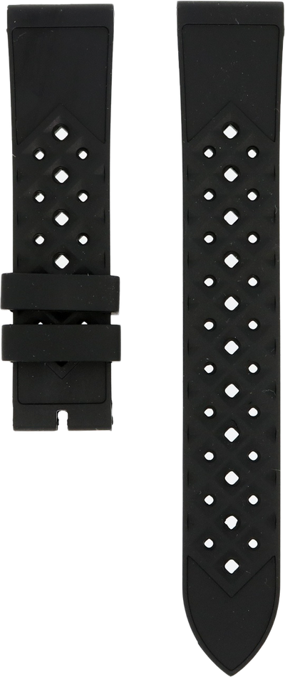 Ventus Black Tropic Rubber Strap 20mm