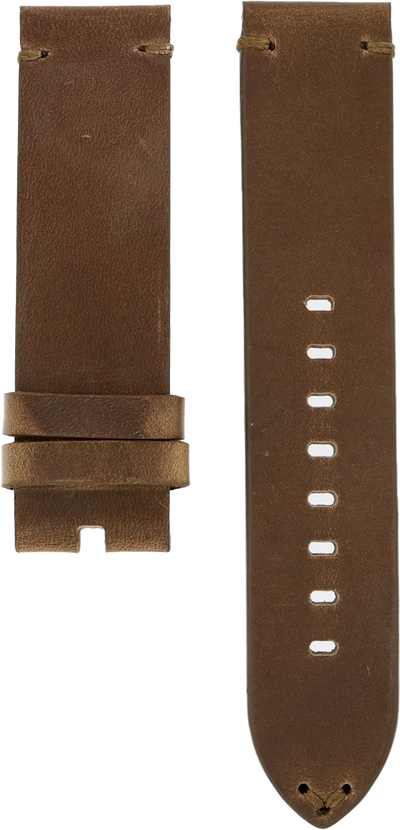 Zelos Brown Horween Leather Strap 22mm