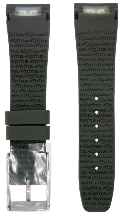 Alpina Seastrong Grey Rubber Strap 22mm