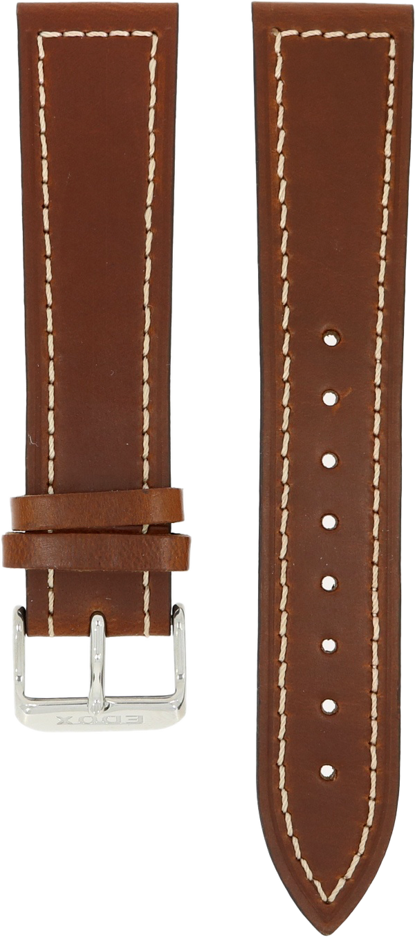 Edox Brown Leather Strap 23mm