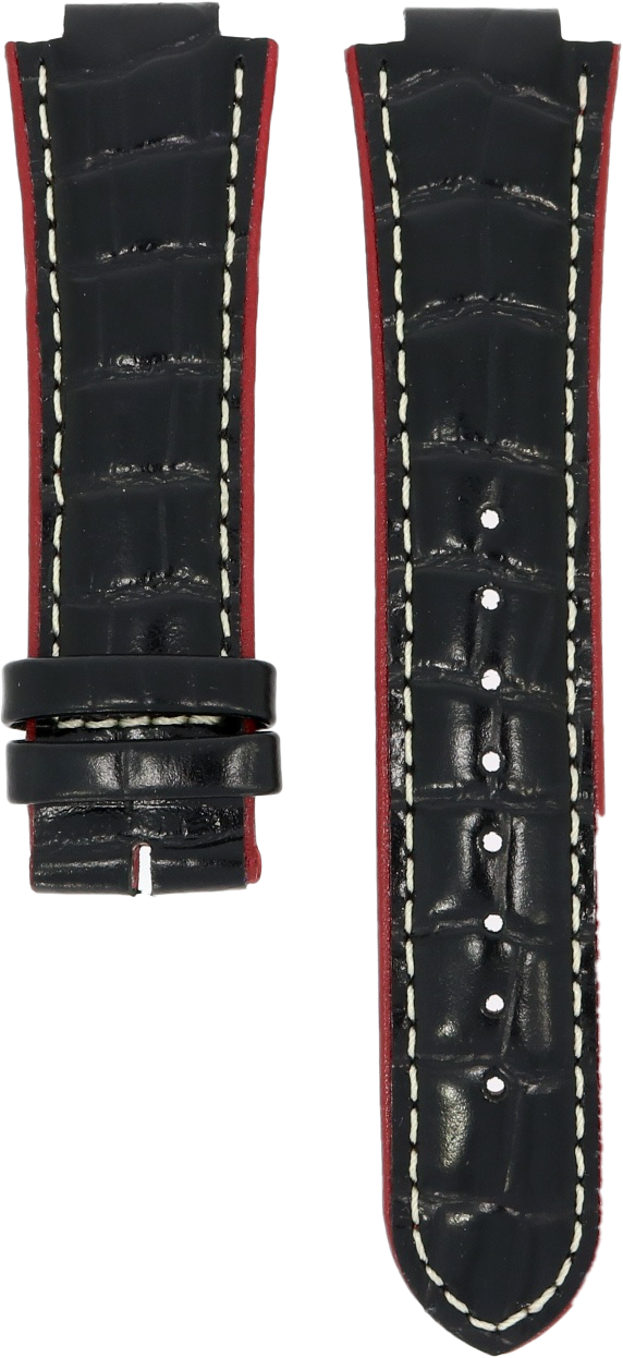 Orient Black and Red Leather Strap 14mm UDDCSSB