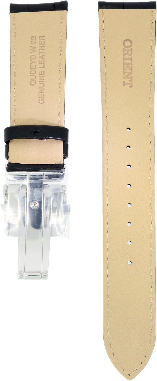Orient Black Leather Strap 22mm UDEYDSB