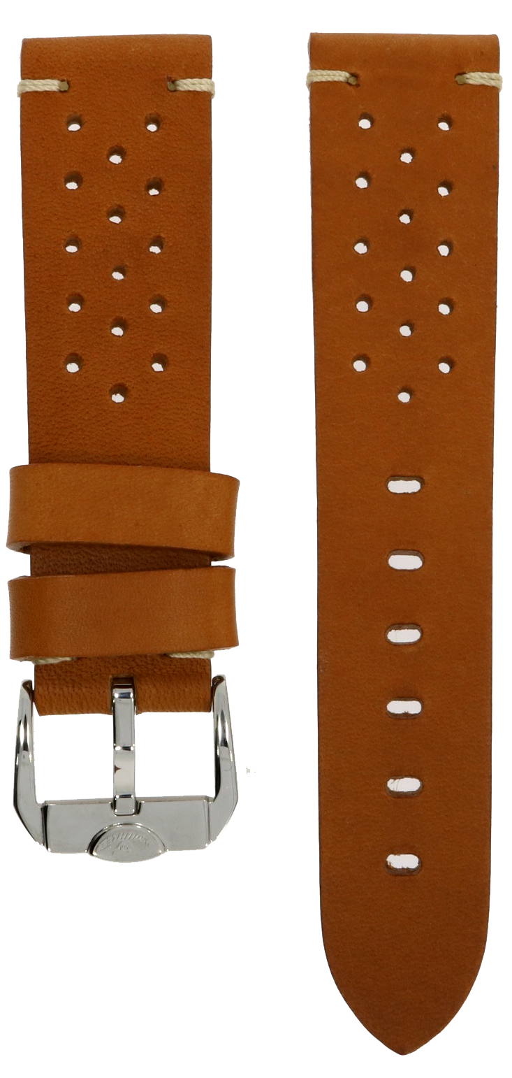 Squale Perforated Vintage Leather Strap 22mm