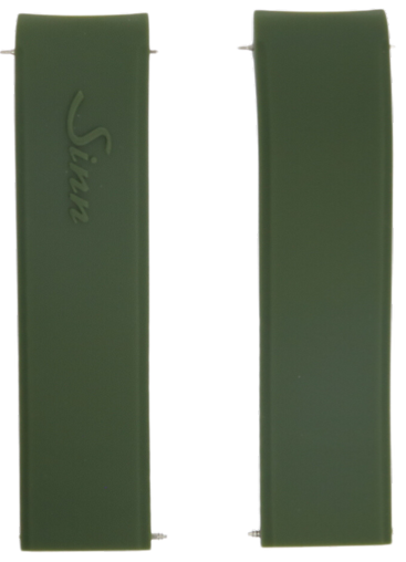 Sinn Silicone Strap 22mm Green U1/U2/757/857
