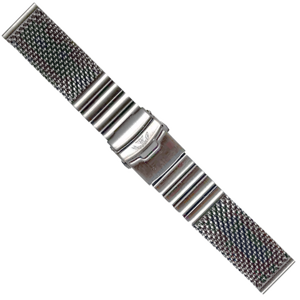 Squale Mesh Steel Bracelet Polished 22mm