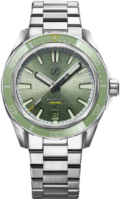 Zelos Swordfish 40mm Steel Sage Green