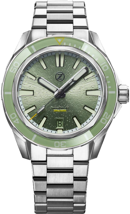 Zelos Swordfish 40mm Steel Sage Green