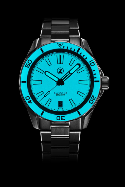 Zelos Swordfish 40mm Steel Sky Blue