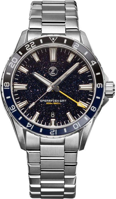 Zelos Spearfish GMT Aventurine