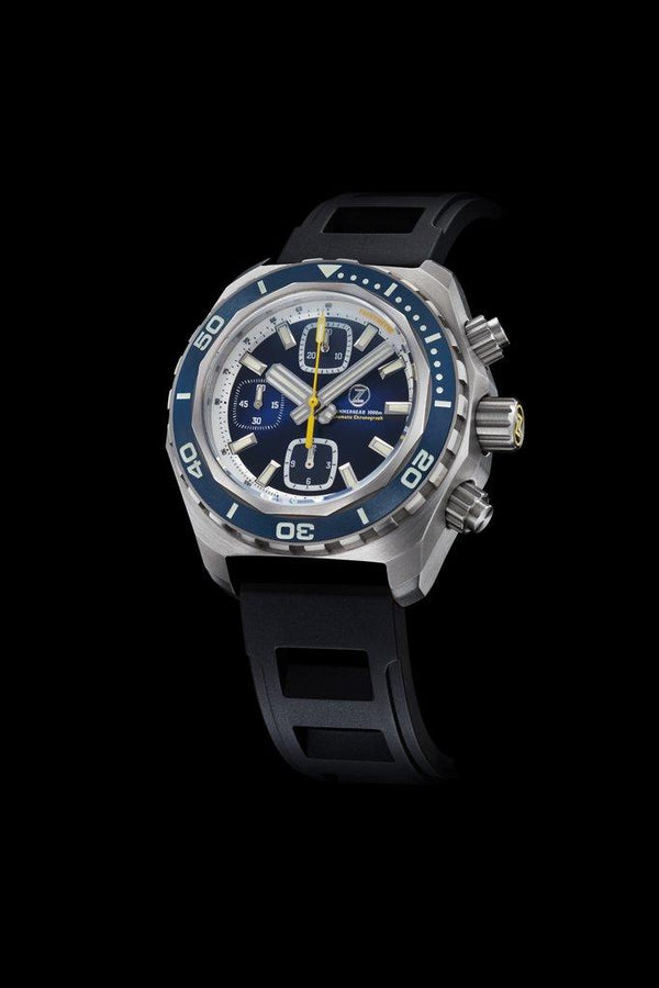 Zelos Hammerhead Chrono Steel Midnight Blue