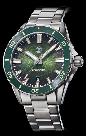 Zelos Spearfish 40mm Antique Green