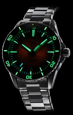 Zelos Spearfish 40mm Antique Green