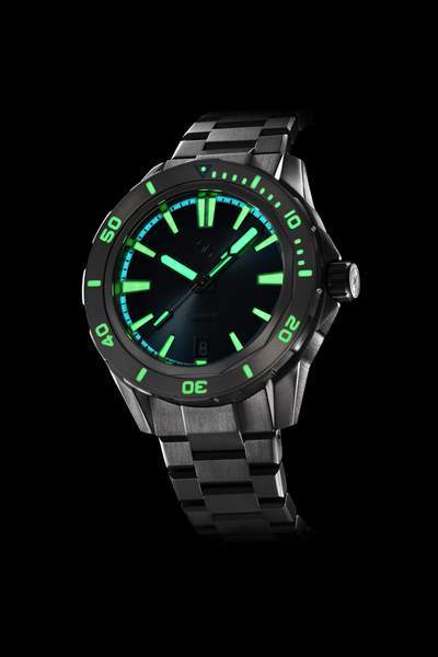 Zelos Swordfish 40mm TI Emerald Green