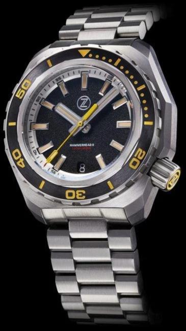 Zelos Hammerhead 2 Steel Black Sand NH35