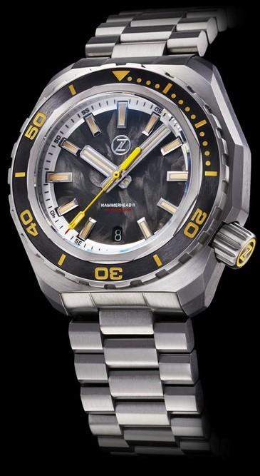 Zelos Hammerhead 2 Steel Forged Carbon ETA 2892