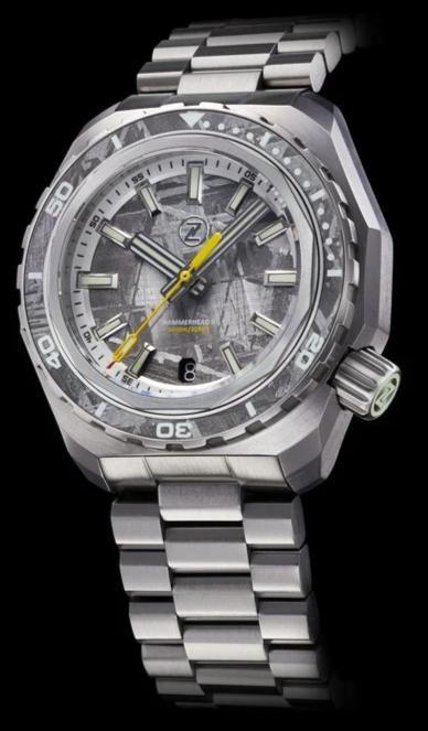 Zelos Hammerhead 2 Steel Meteorite NH35