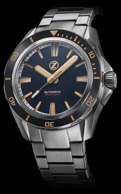 Zelos Swordfish Steel Black Sand V2 NH35