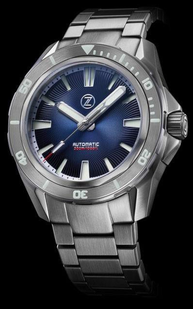 Zelos Swordfish Steel Helical Blue NH35