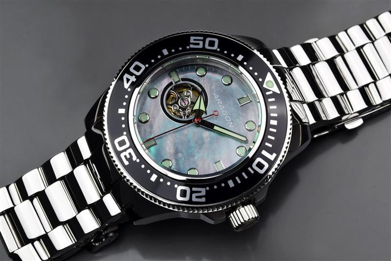 ARAGON Divemaster 45 Open Heart A063BLK