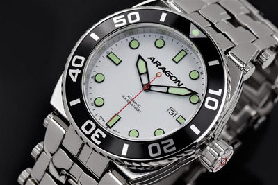 ARAGON Millipede Automatic with Super Luminova Dial A093WHT