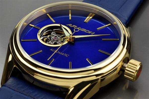 ARAGON Caprice IP Gold 49mm A104BLU