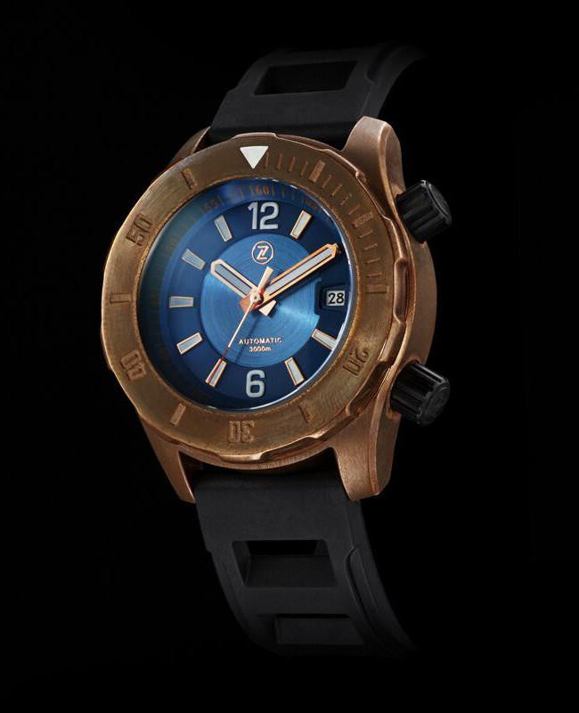 Zelos Abyss Blue Dial