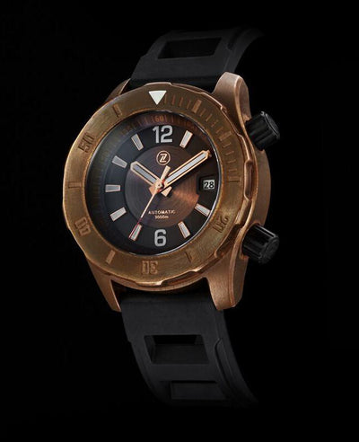 Zelos Abyss Brown Dial