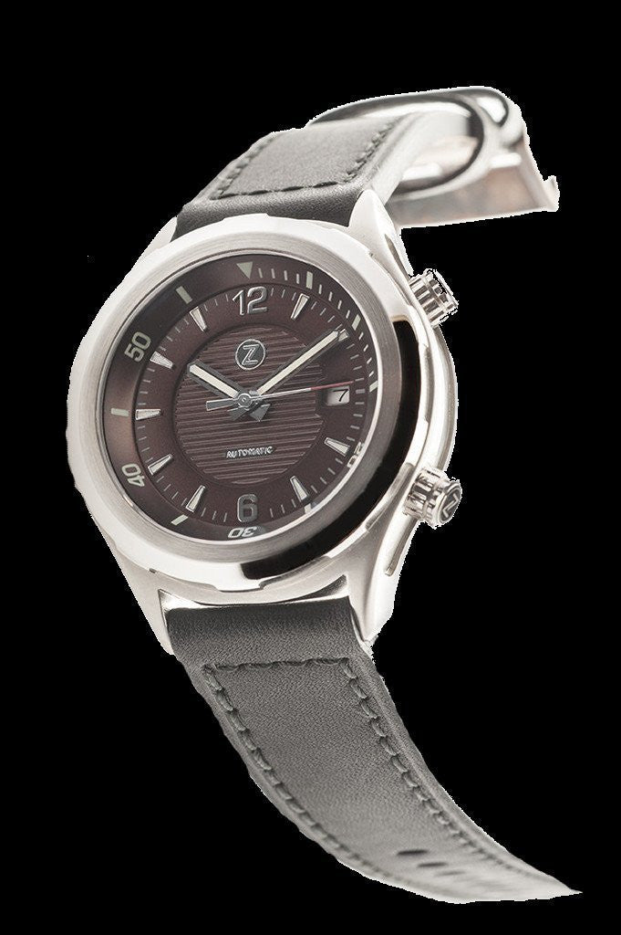 Zelos Helmsman Brown Dial