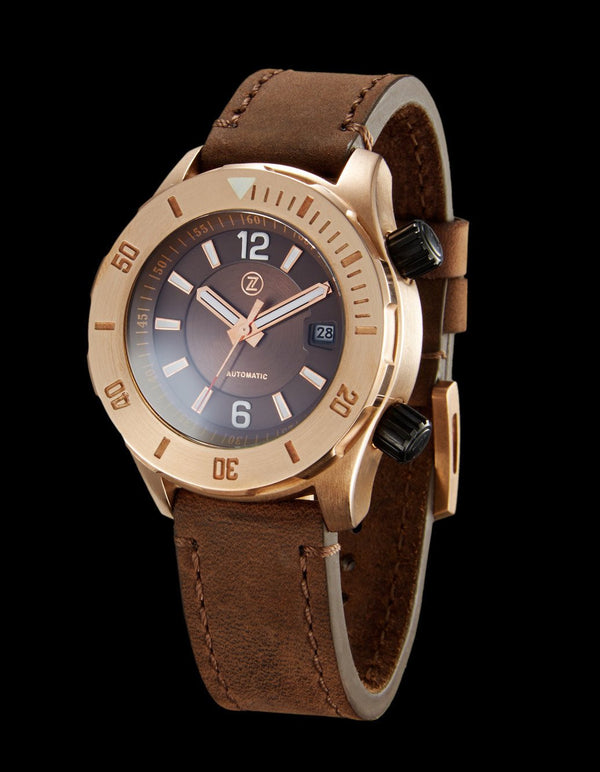 Zelos Abyss Brown Dial