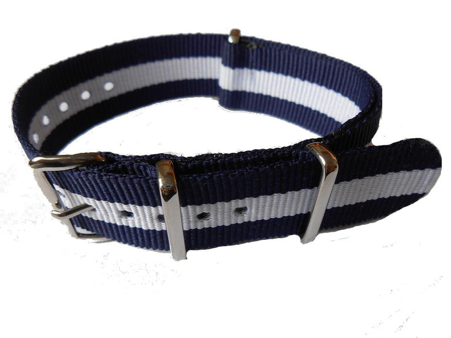 NATO Strap Navy and White